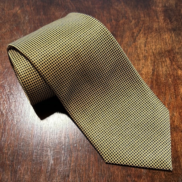 Bo n Tie Executive Black & Golden Tie - Picture 1 of 6